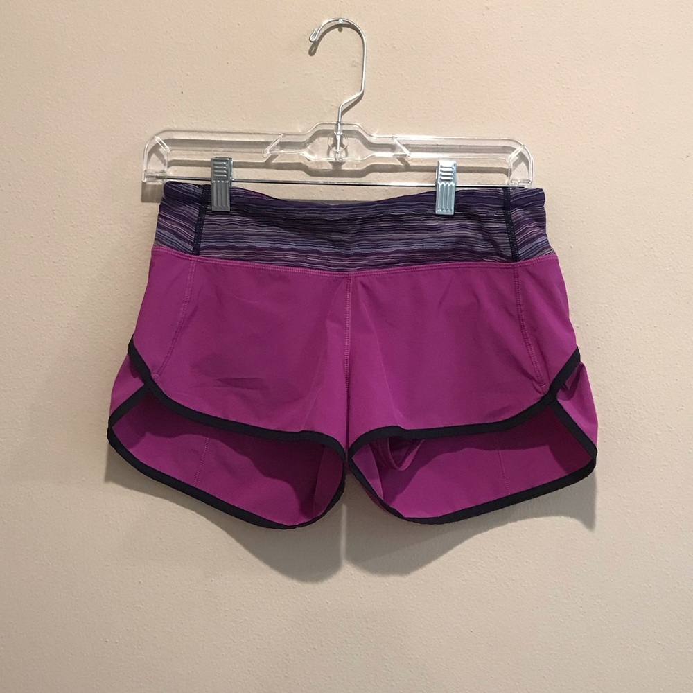 Purple Lululemon Speed Shorts